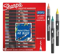 Comprar Marcadores Sharpie Creativos Acrílicos 12 Pzas