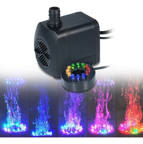 Bomba De Água Led Ultra-quiet Plug Light 800l/h Submersível
