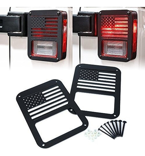 Xprite American Us Flag Tail Light Covers Guardias Prote