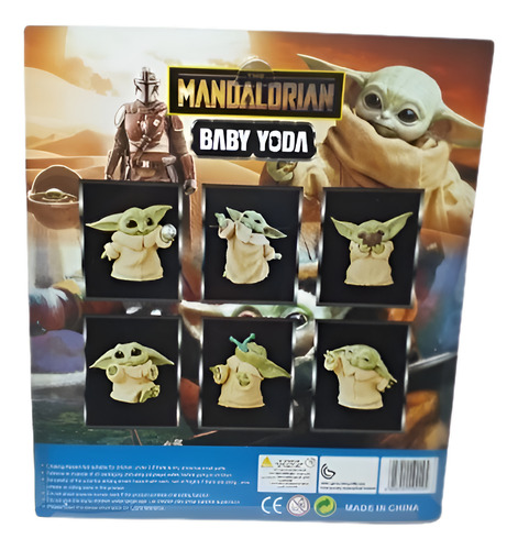Baby Yoda Set X 6 Muñecos Importado En Blíster