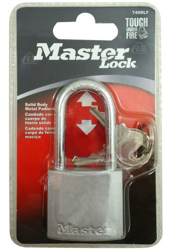 Candado Master Lock Hierro Multiusos 2 Llaves Seguridad Ofic