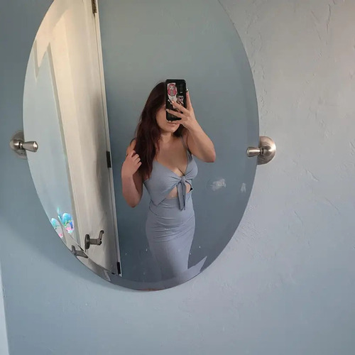 Vestido Vintage De Encaje Con Lazo De Color Liso Para Mujer