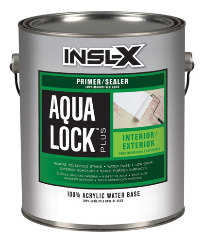 Primer Interiores Isnl-x Aqua Lock Plus Galón Blanco 