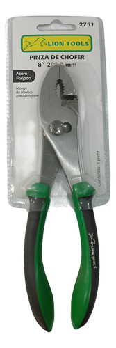 Pinza Para Chofer Lion Tools 2751 Color Verde Oscuro
