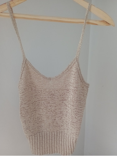 Musculosa Tejida Dorado Beige Paula Cahen D'anvers  Talle 1