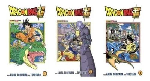 Kit Dragon Ball Super Vol 1-3, de Akira Toriyama. Editorial Panini en português, 2022