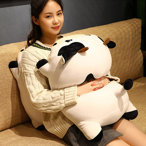 Wuyu Almohada De Felpa De Vaca, Adorable Juguete De Peluche.