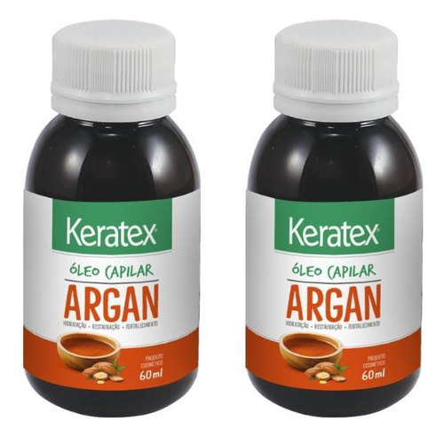 Oleo Capilar Fixed Keratex Argan 60ml-kit C/2un