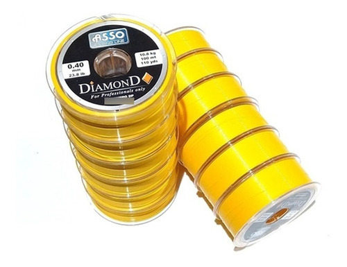 Nylon Asso Oro Diamond 0.20mm 100mts Caja X 12 Unidades