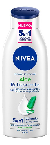 Crema Corporal Humectante Nivea Aloe Vera Refrescante 400 Ml Fragancia