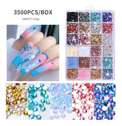 Y 3 X 3500 Uds. De Diamantes De Imitación Para Decoración De