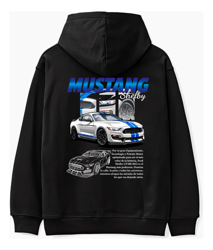 Sudadera Mustang Shelby Automóvil Carreras Hoodie Unisex