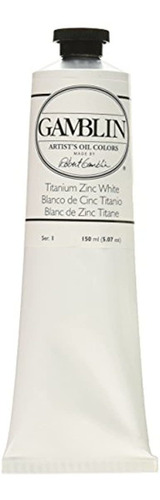 Gamblin Artista Color De Aceite - Titanio-zinc Blanco - Tubo