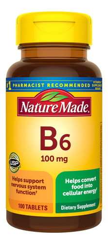 Vitamina B6 Tabletas Nature Made