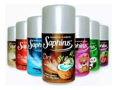 Pack 6 Unid Repuesto Aromatizador Saphirus Palermo Glsenses