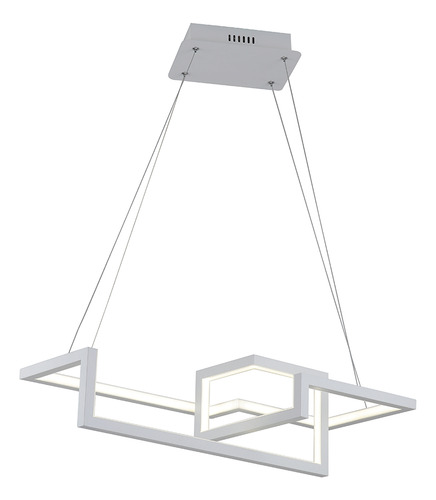 Lustre Pendente Para Sala Quarto Com Led Unlimit M1 55w Biv