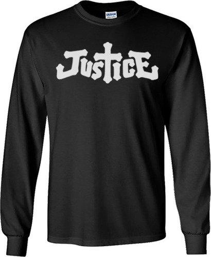 Playeras Justice Manga Larga Para Hombre Y Mujer