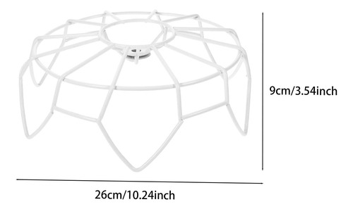 Lámpara Colgante Tipo Jaula De Metal Con Forma De Redondo