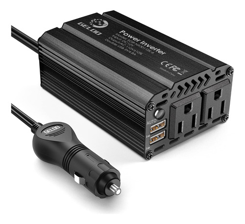 Inversor De Corriente De 400 W Cc 12 V A 110 V Ca Convertido