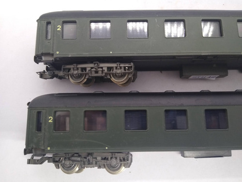 Imagen 7 de 10 de Nico Loco Electrica Bb-8178 Y 2 Coches Rivarossi H0 (sth 12)