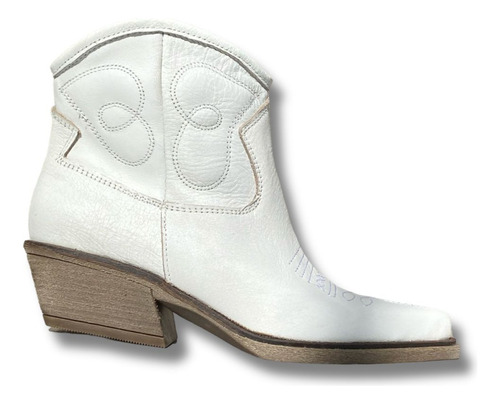 Bota Texana Mujer Gamuza Corta Marca Maybhe