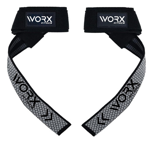 Straps Correas Levantamiento Pesas Worx Gym Gimnasio Set X2 Color Negro/Gris