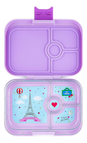 Caja Bento Anti Fugas Yumbox 4 Compartimentos Violeta