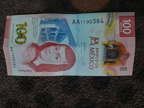 Billete 100 Serie Aa7190384