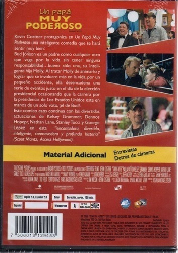 Un Papá Muy Poderoso | Dvd Kevin Costner Película Nueva