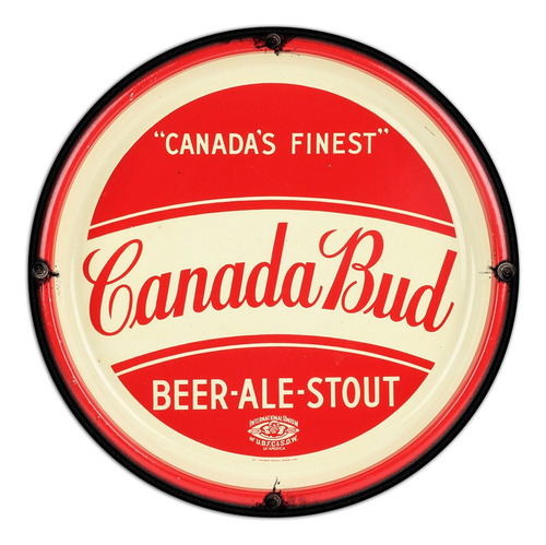 #680 - Cuadro Decorativo Vintage - Canadá Bud Beer No Chapa