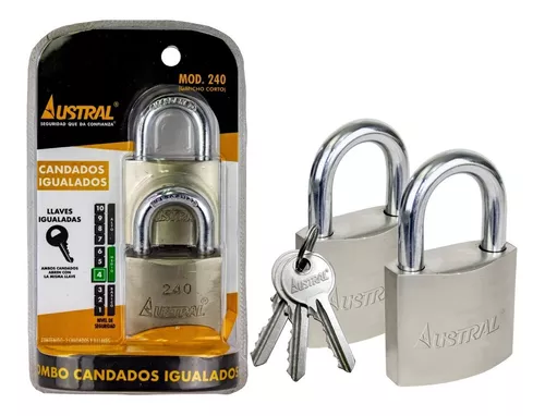 CANDADO AUSTRAL 2060 DP GRADO 7 SEGURIDAD