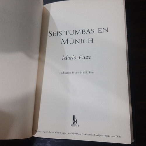 Libro Seis Tumbas En Múnich - Mario Puzo