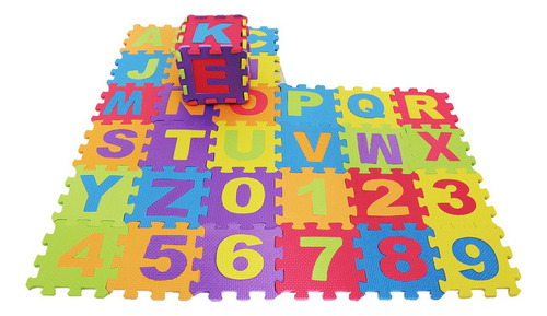 . Abc 123 Alfabeto Azulejos Números Rompecabezas Espuma