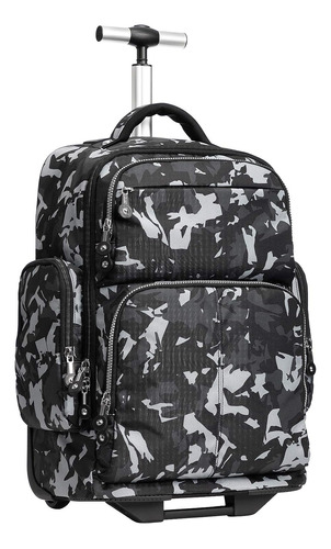 Mochila Con Ruedas Skymove Impermeable Camuflado B&w