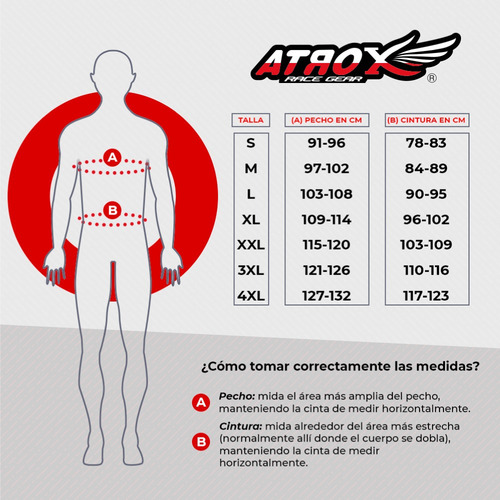 Chamarra Con Joroba Para Motociclista Marca Atrox At-2138