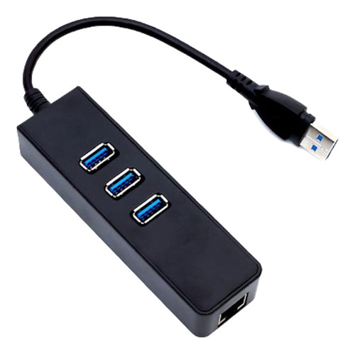 Hub 3 Puertos Usb 3.0 Con Puerto Ethernet Gigabit /win/mac