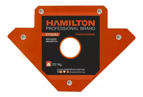 Escuadra Magnetica Soporte P/ Soldar 22,7kg Hamilton Eps50m