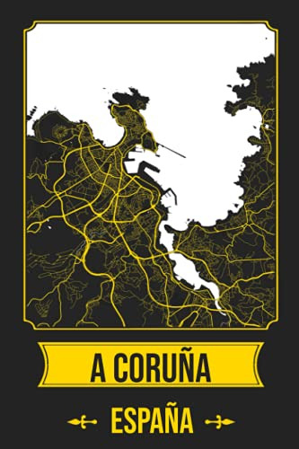 A Coruña España Cuaderno: Squareious De La Ciudad De A Coruñ