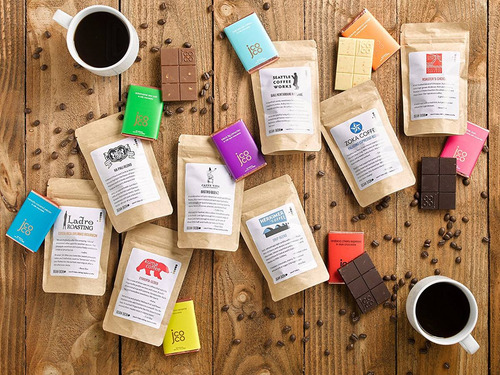 Frijol Box Gourmet Café Y Chocolate De Lujo Caja De Regalo -