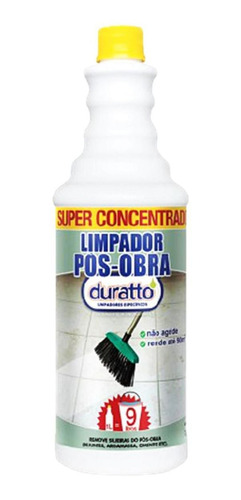 Limpador Pós Obra Concentrado Duratto 1l Não Agride