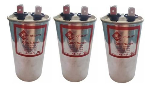 3 Piezas Capacitor De Trabajo Para Minisplit 45 Mfd Quality