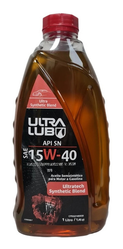 Aceite Semisintético Ultra Lub 15w40 Original