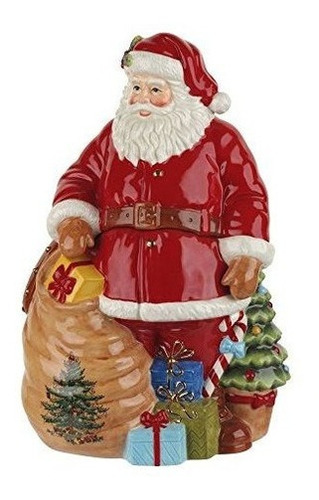 Spode Christmas Tree Santa Cookie Jar