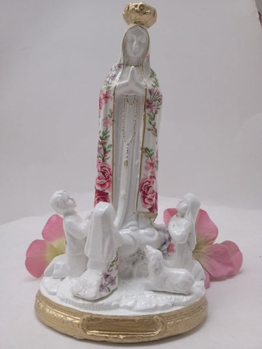 Virgen De Fatima De 20 Cm Alta