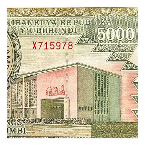 Burundi - 5000 Francos - Año 2003 - P #42 - Puerto Barco