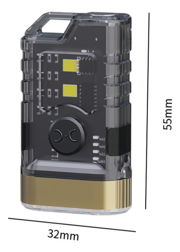 Mini Linterna Llavero Con Clip En Luz Antorcha De Mano 9