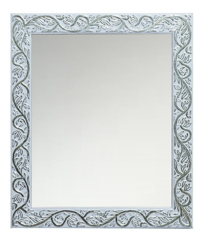 Espelho Banheiro Maquiagem Pendurado Pequeno 20x25 Cor Branco/dourado