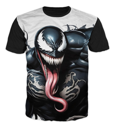 Camiseta Superhéroes Venom Spider Adultos Y Niños 