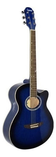 Guitarra Acustica Leonard Color Azul La267bl