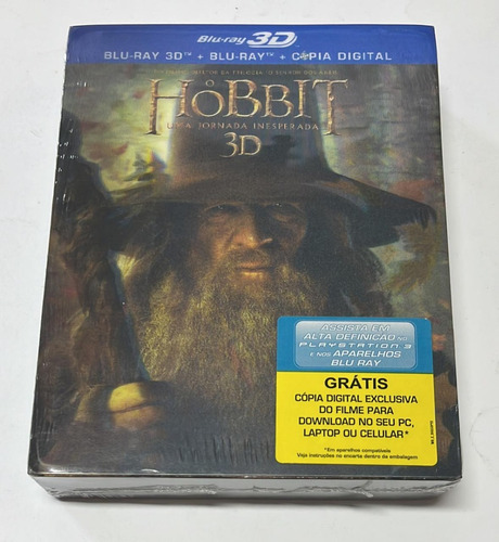 Blu-ray 3d+cópia Dig O Hobbit: Uma Jornada Inesperada 4 Disc